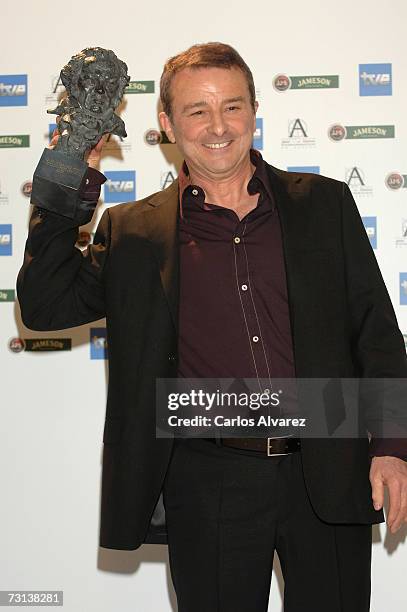 Actor Juan Diego receives Best actor Goya Award during the Goya Cinema Awards ceremony on January 28, 2007 at the Palacio de Congresos in Madrid,...
