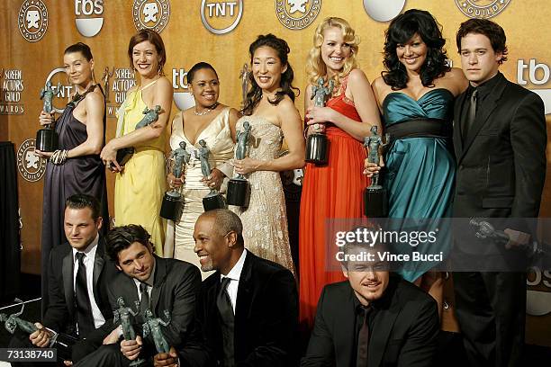 Actresses Ellen Pompeo, Kate Walsh, Chandra Wilson, Sandra Oh, Katherine Heigl, Sara Ramirez, T.R. Knight, actors Justin Chambers, Patrick Dempsey,...