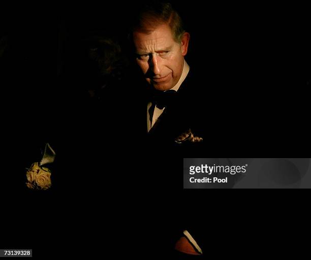 Britain's His Royal Highness Prince Charles, Prince of Wales arrives at the Harvard Club January 28, 2007 in New York City. The prince was there to...