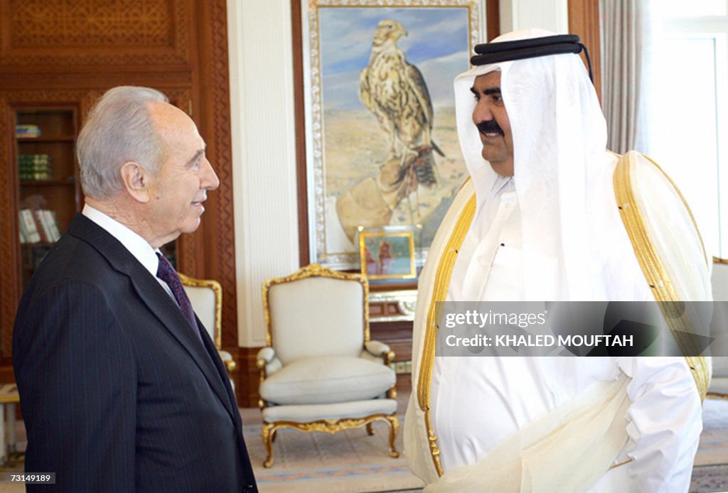 Qatar's Emir Sheikh Hamad bin Khalifa al...
