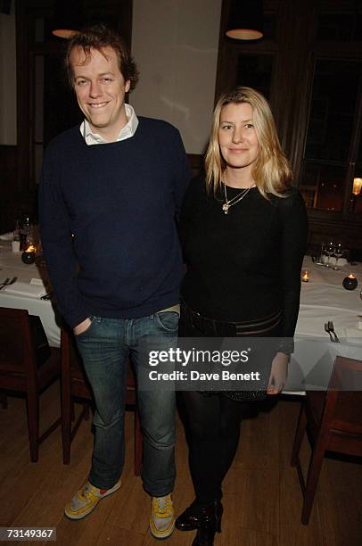 Tom Parker-Bowles;Sarah Buys at Tom Aiken's restaurant Tom's Kitchen on January 29, 2007 in London, England. Helena has become the new business...