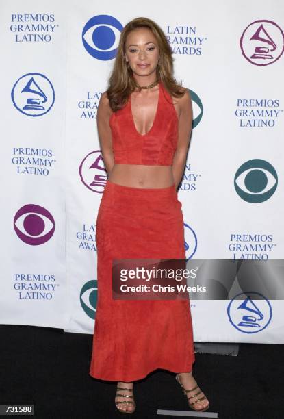 Actress Leah Rimini attends the First Annual Latin Grammy Awards September 13, 2000 at The Staples Center in Los Angeles, CA.