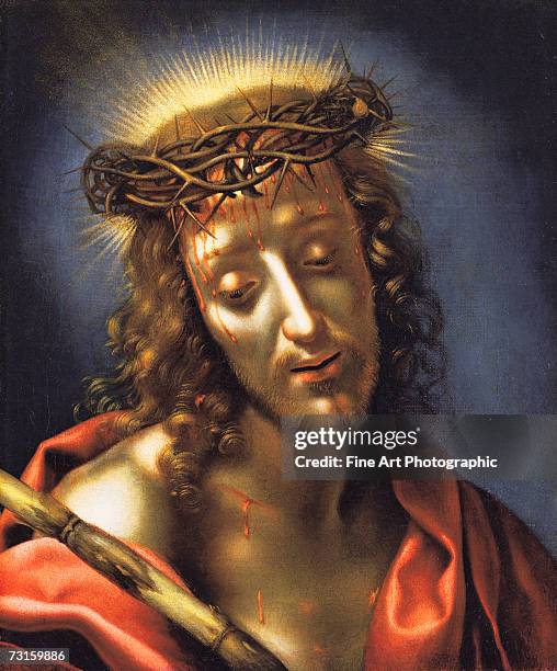 Jesus of Nazareth goes to his execution wearing a crown of thorns. Artist dates: 1616