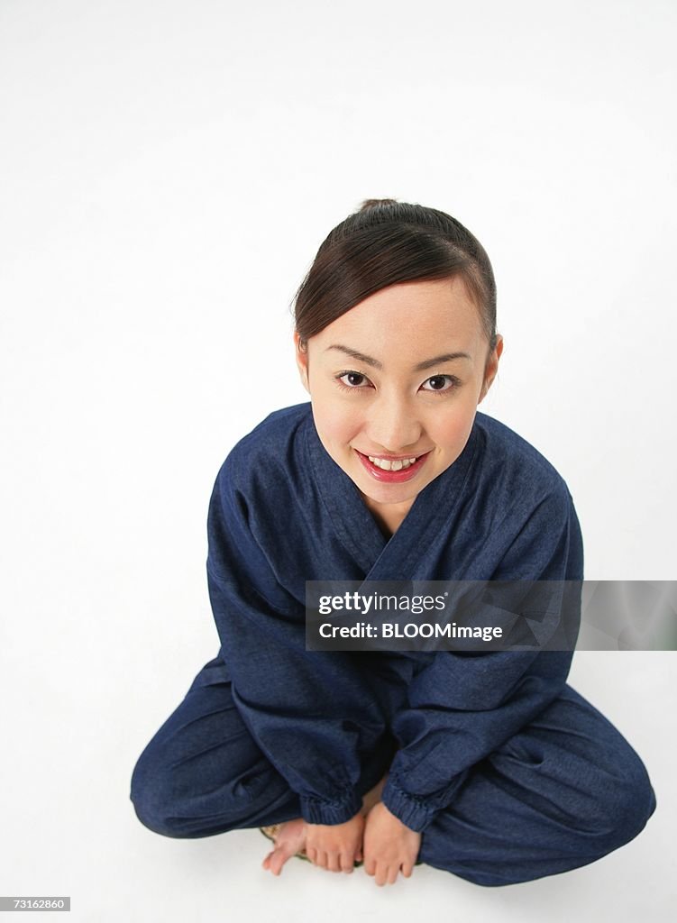 Asian young woman smiling