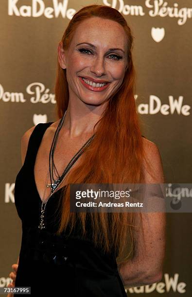 Actress Andrea Sawatzki attends the Dom Perignon vernissage at the KaDeWe on January 31, 2007 in Berlin, Germany.