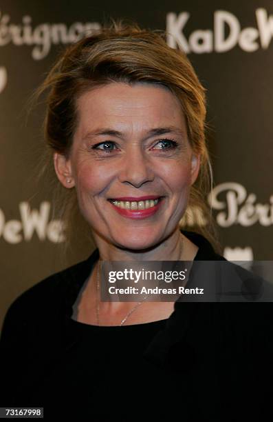 Actress Barbara Rudnik attends the Dom Perignon vernissage at the KaDeWe on January 31, 2007 in Berlin, Germany.