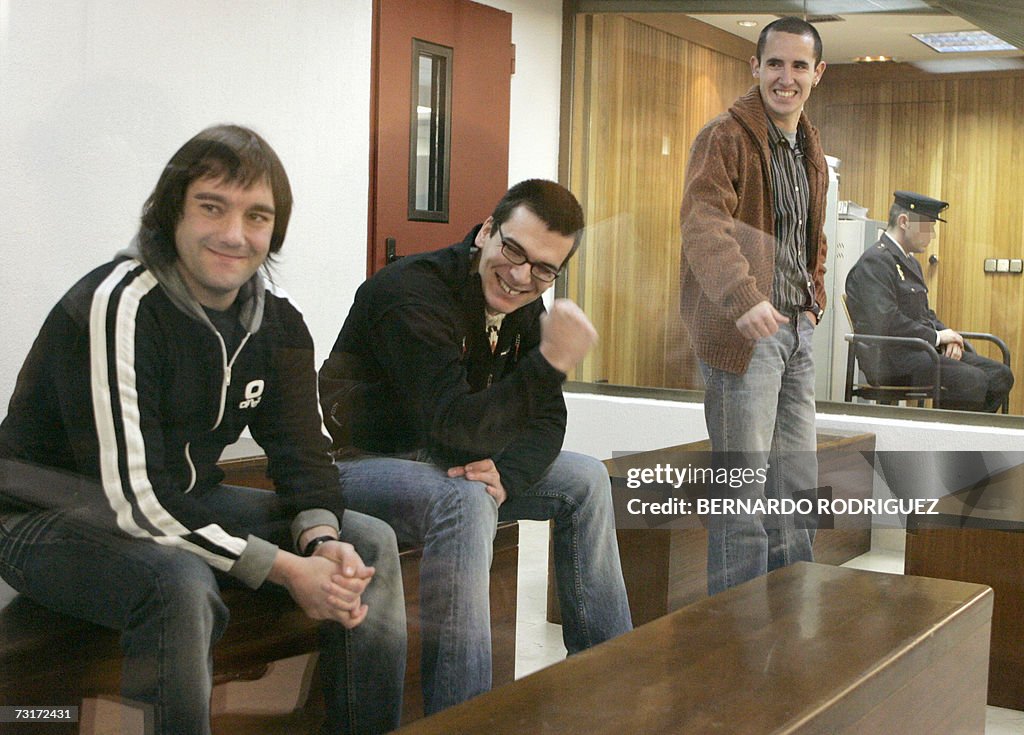 Basque Group Members of Basque separatist group ETA, Benat Barrondo, Izkur Badillo ...