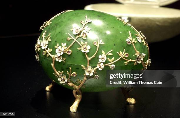 The Apple Blossom Easter Egg, part of the Faberge Collection, on display at the First USA Riverfront Arts Center, September 14 in Wilmington, DE. The...