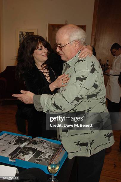 Ralph Steadman and Laila Nabulsi attend the private view of "Hunter S Thompson: Gonzo" at the Michael Hoppen Gallery February 1, 2007 in London,...