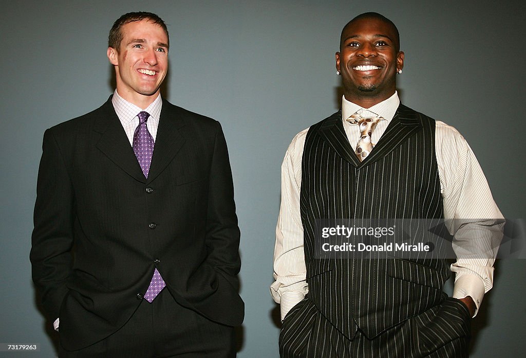 Cowinners of the NFL "Walter Payton Man of the Year" Award Drew