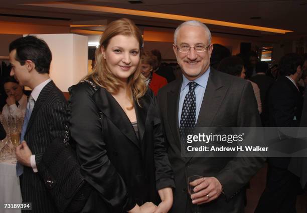 Sophia Kokosalaki and Howard Socal attend the Vionnet Launch at Barneys during Mercedes-Benz Fashion Week February 2, 2007 in New York City.