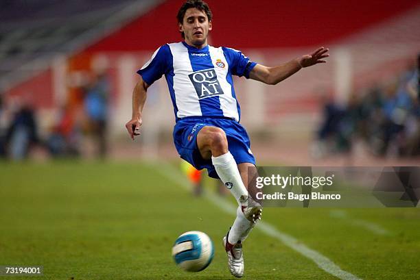 Coro of Espanyol in action during the match between RCD Espanyol and Real Zaragoza, of La Liga at the Lluis Companys stadium on February 03, 2007 in...