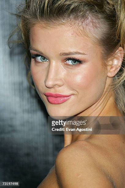Joanna Krupa arrives during The MarketAmerica.com SUPER XLI PARTY at 8th Street and Ocean Drive on February 3, 2007 in Miami Beach, Florida.