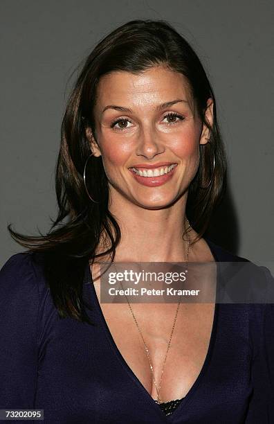 Actress Bridget Moynahan attends the Diane Von Furstenberg Fall 2007 fashion show during Mercedes-Benz Fashion Week in the Tent in Bryant Park...