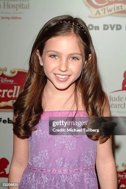 Actress Ryan Newman attends the DVD Release party for "Cinderella III: A Twist In Time" to benefit the St. Jude's Children's Research Hospital, held...