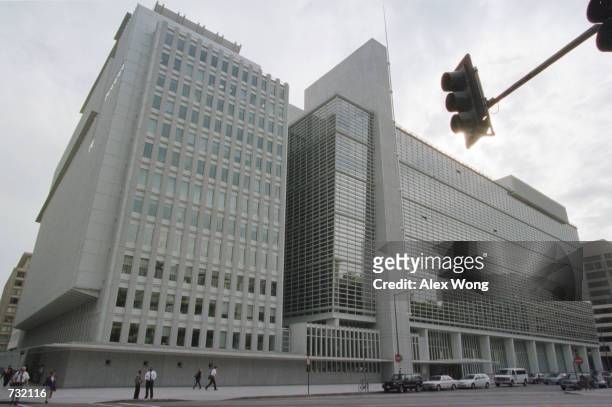 An exterior view of the World Bank headquarters main complex September 18, 2000 in Washington, D.C.
