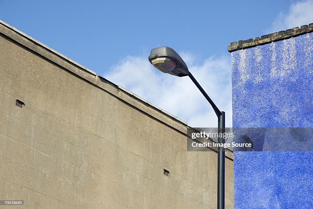 Street light and walls