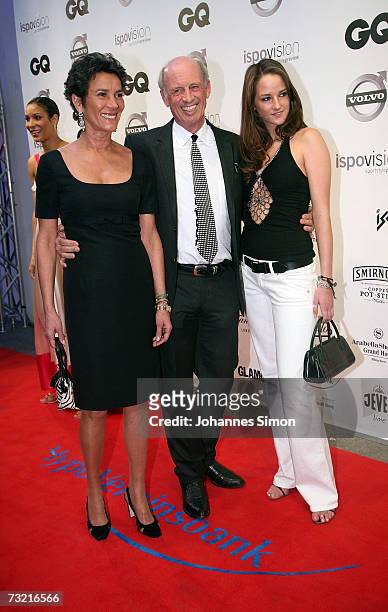 Director and fashion designer Willy Bogner, his wife Sonia and his daughter Florinda attend the GQ Ispovision Style night, February 5 in Munich,...