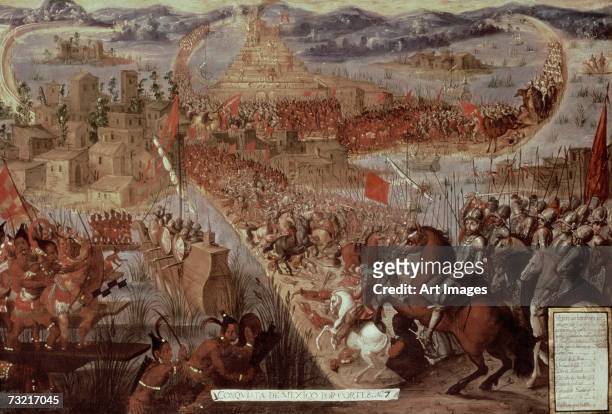 The Taking of Tenochtitlan by Cortes, 1521