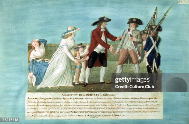 The Arrest of Louis XVI and his family at Varennes, 21 June, 1791