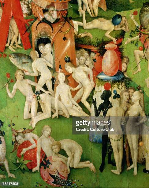 The Garden on Earthly Delights: Allegory of Luxury, central panel of triptych, c.1500