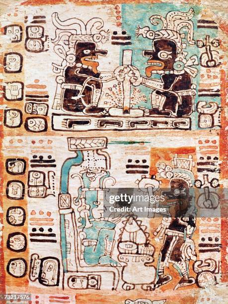 Detail from a Mayan codex