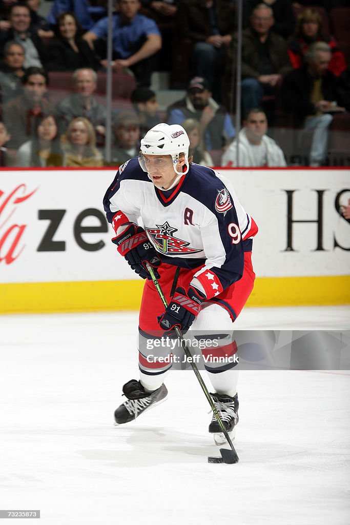 Columbus Blue Jackets v Vancouver Canucks