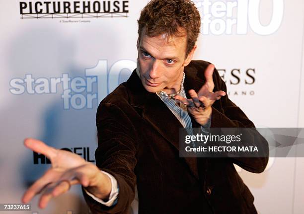 Los Angeles, UNITED STATES: Actor Doug Jones poses for photographers as he arrives to the premiere of "Starter for 10" in Hollywood, CA 06 February...