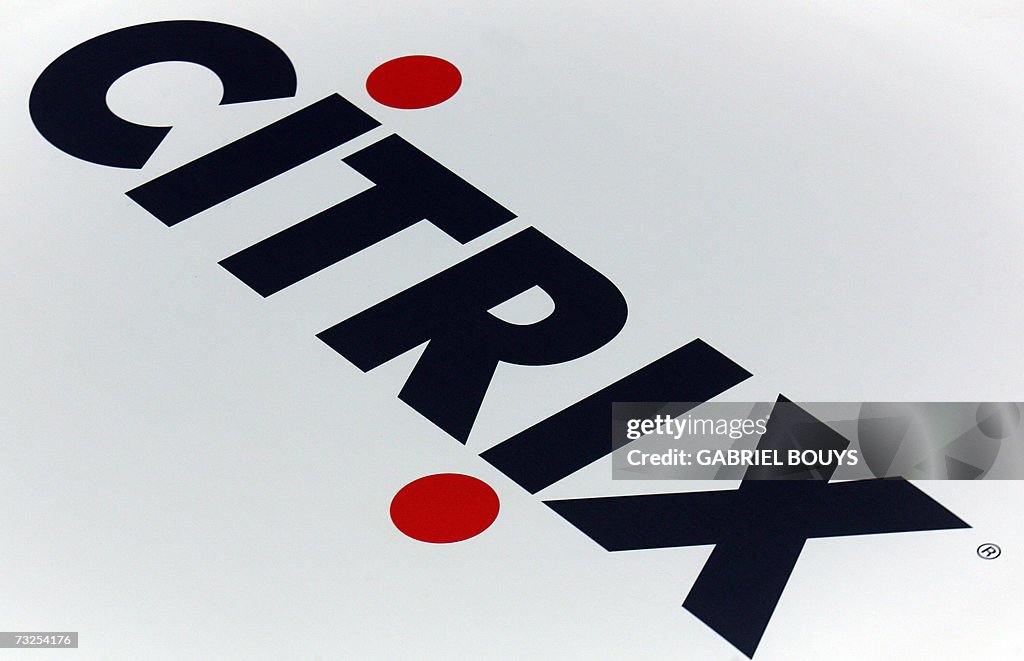 The Citrix logo is pictured at the RSA C...