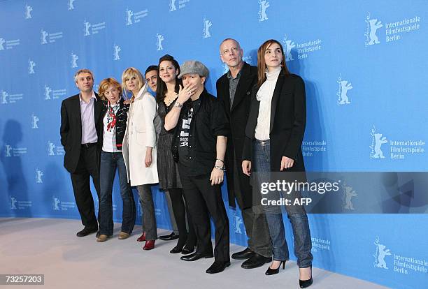 Film producer Alain Goldman, French actresses Sylvie Testud and Emmanuelle Seigner, musician and actor Jean-Pierre Martins, actress Marion Cotillard,...