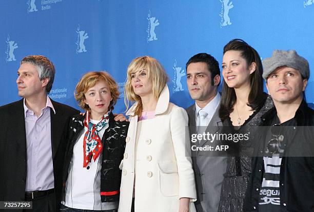 Film producer Alain Goldman, French actresses Sylvie Testud and Emmanuelle Seigner, musician and actor Jean-Pierre Martins, actress Marion Cotillard...