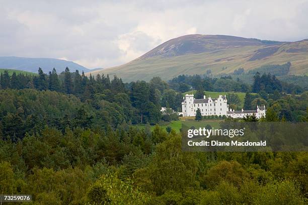 scotland, perthshire, pitlochry, blair castle - blair atholl castle stock pictures, royalty-free photos & images