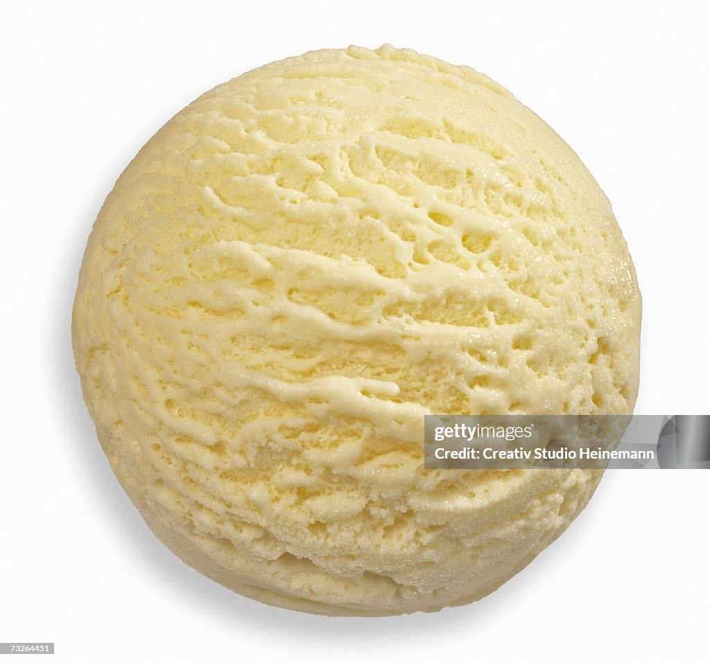 Vanilla ice cream, close-up