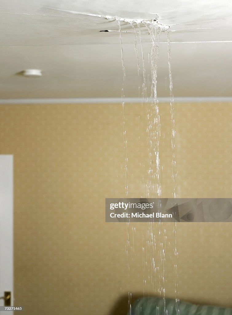 Ceiling leaking water into living room