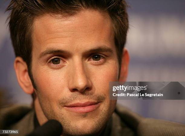 Actor Christian Oliver attends a press conference to promote the movie 'The Good German' during the 57th Berlin International Film Festival on...