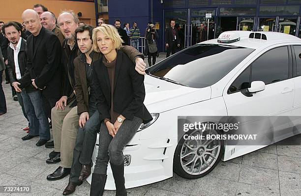 Actor Jean-Luc Couchard, director Gerard Krawczyk, and actors Jean-Christophe Bouvet, Bernard Farcy, Frederic Diefenthal, Emma Sjoberg pose 09...