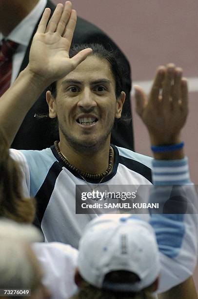 Guillermo Canas of Argentina, celebrate..., Fotografía de noticias