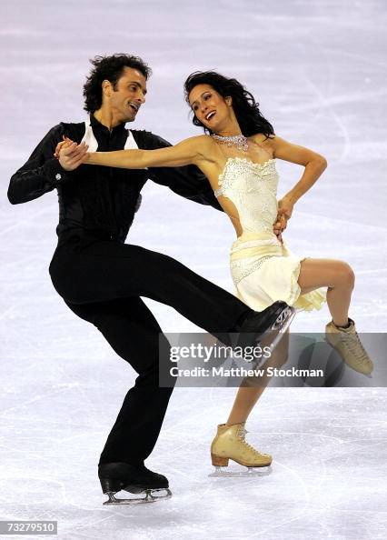 Patrice Lauzon and MarieFrance Dubreuil of Canada compete in the