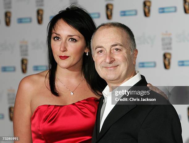 Tony Robinson and guest arrives at the Inaugural British Academy Film and Television Arts Nominees Reception at the Natural History Museum on...