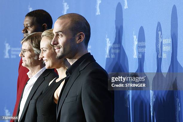 Actor Dennis Haysbert, Danish director Bille August, German born actress Diane Kruger and British actor Joseph Fiennes pose during the photocall of...