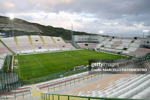 Empty San Filippo stadium is pictured during the match between Messina and Catania at Messina's San Filippo stadium, 11 February 2007. Domestic...