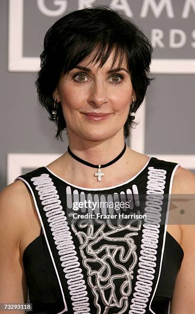 Singer Enya arrives at the 49th Annual Grammy Awards at the Staples Center on February 11, 2007 in Los Angeles, California.