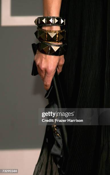 Musician Emily Robinson of the The Dixie Chicks arrives at the 49th Annual Grammy Awards at the Staples Center on February 11, 2007 in Los Angeles,...