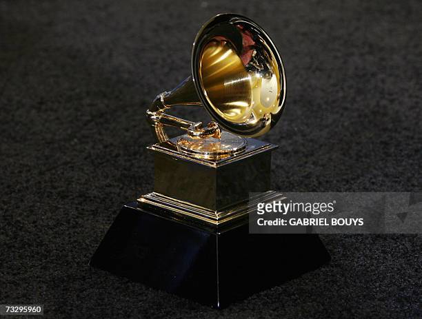 Los Angeles, UNITED STATES: The trophy of the Grammy Awards in Los Angeles 11 February 2007. AFP PHOTO/Gabriel BOUYS