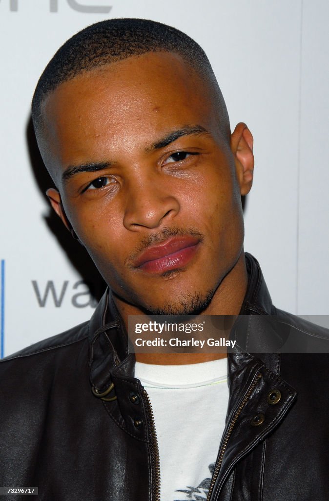 Ti Rapper 2007 Rapper T.I. arrives at Warner Music Group's 2007 Grammy Party held at ...