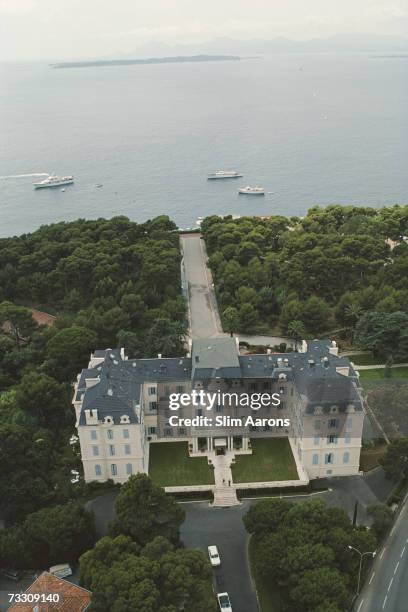 An aerial view of the Hotel du Cap Eden-Roc, Antibes, France, August 1976.