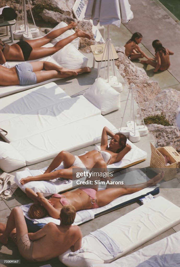 Sunbathers At Eden Roc