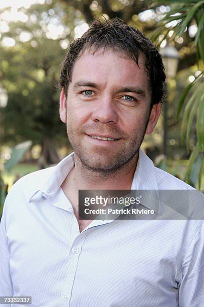 Actor Brendan Cowell attends the media launch of season 3 of Foxtel's drama "Love My Way" at Pavilion on the Park on February 15, 2007 in Sydney,...