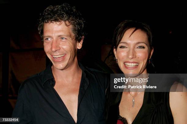 Actors Claudia Karvan and Ben Mendelsohn attend the media launch of season 3 of Foxtel's drama "Love My Way" at Pavilion on the Park on February 15,...