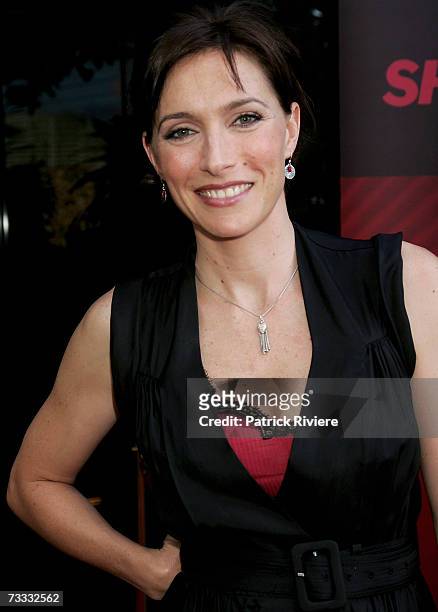 Actress Claudia Karvan attends the media launch of season 3 of Foxtel's drama "Love My Way" at Pavilion on the Park on February 15, 2007 in Sydney,...